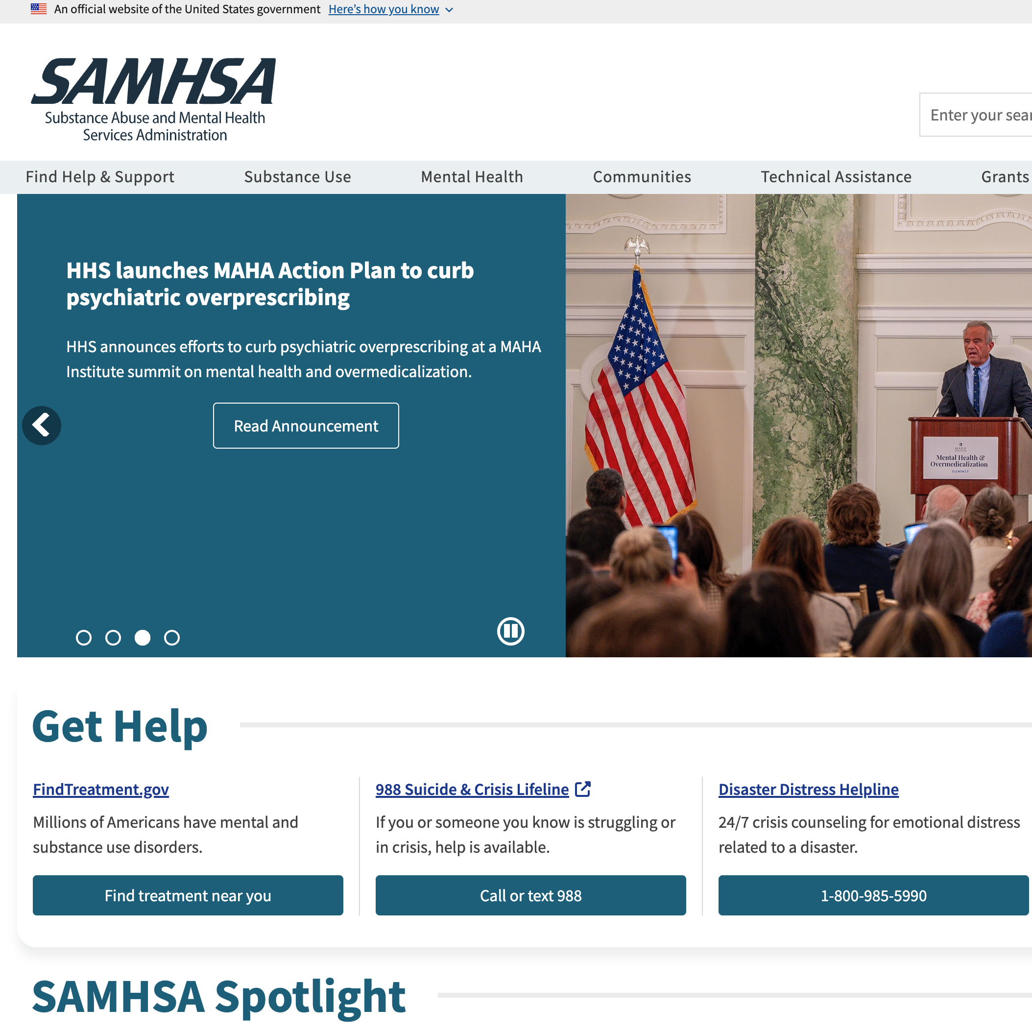 HHS launches MAHA Action Plan to address psychiatric overprescribing at a summit.